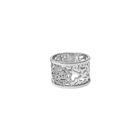 Bague Isabelle Barrier en or blanc et diamants naturels, taille 54